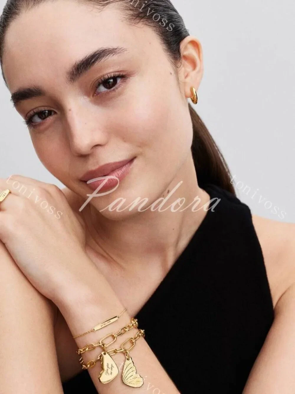 Pandora Engravable Butterfly Wing Tag Pendant